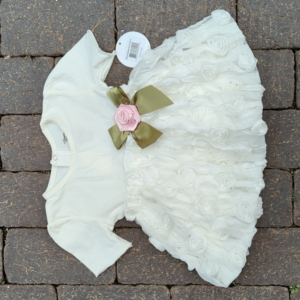 NWT Tulle Rose Easter Dress, 6-12mo